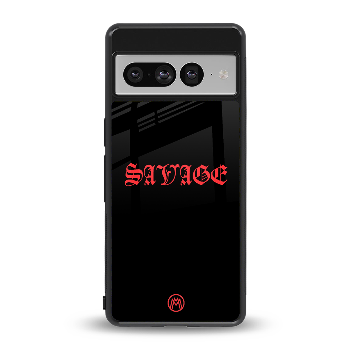 savage back phone cover | glass case for google pixel 7 pro