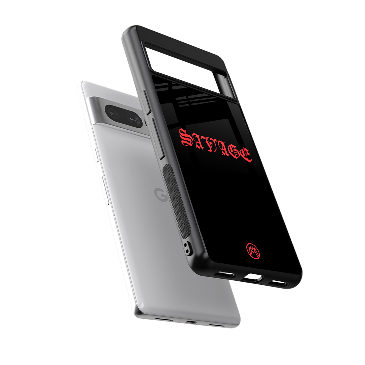 savage back phone cover | glass case for google pixel 7 pro