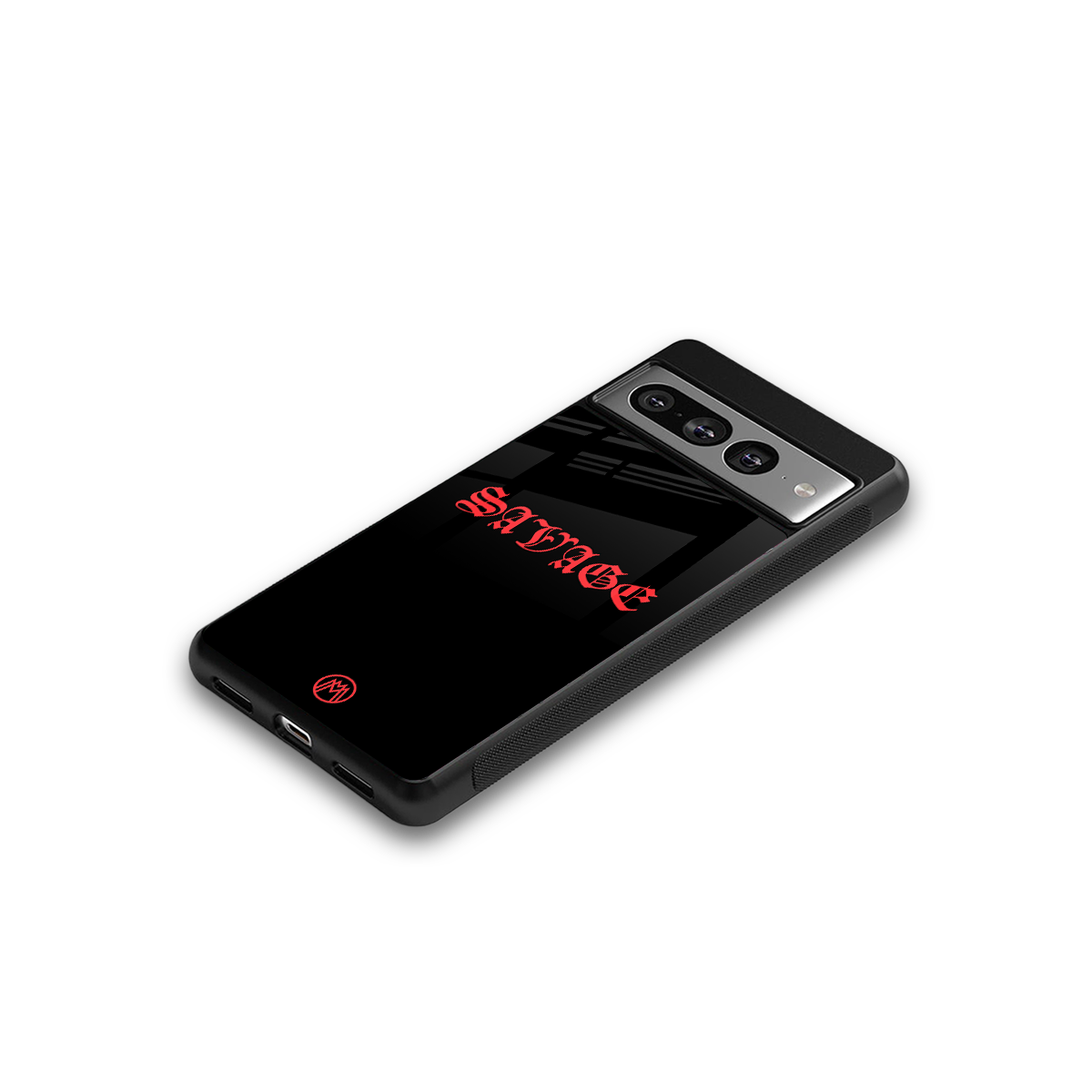 savage back phone cover | glass case for google pixel 7 pro