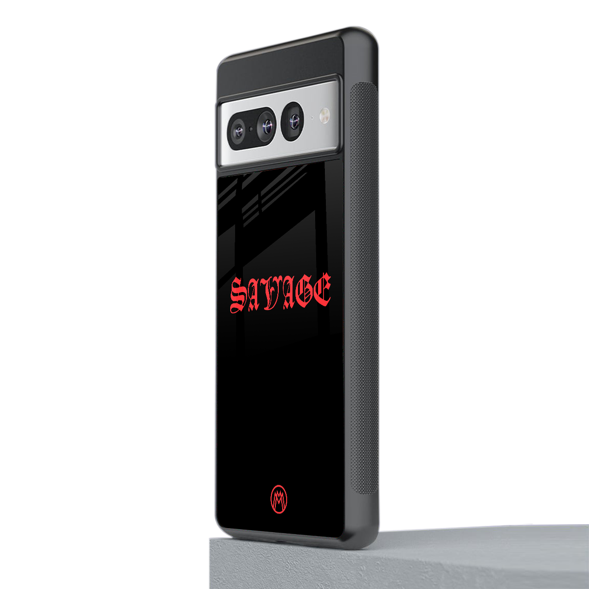 savage back phone cover | glass case for google pixel 7 pro