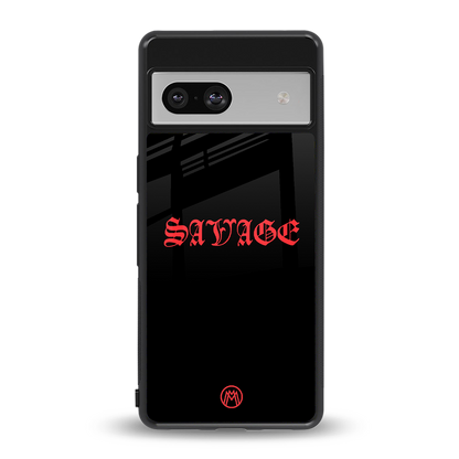 savage back phone cover | glass case for Google Pixel 7A