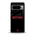 savage back phone cover | glass case for google pixel 8 pro