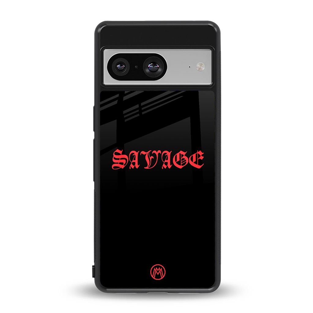 savage back phone cover | glass case for Google Pixel 8