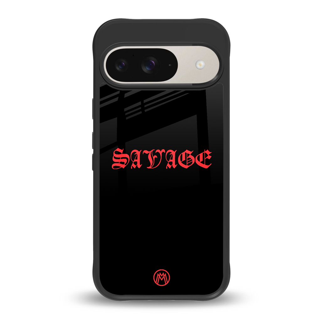 savage back phone cover | glass case for google pixel 9