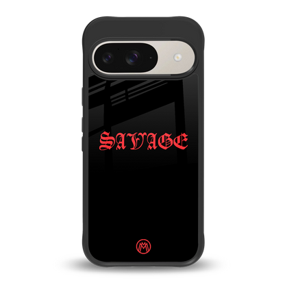 savage back phone cover | glass case for google pixel 9