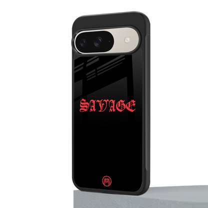 savage back phone cover | glass case for google pixel 9