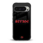 savage back phone cover | glass case for google pixel 9 pro