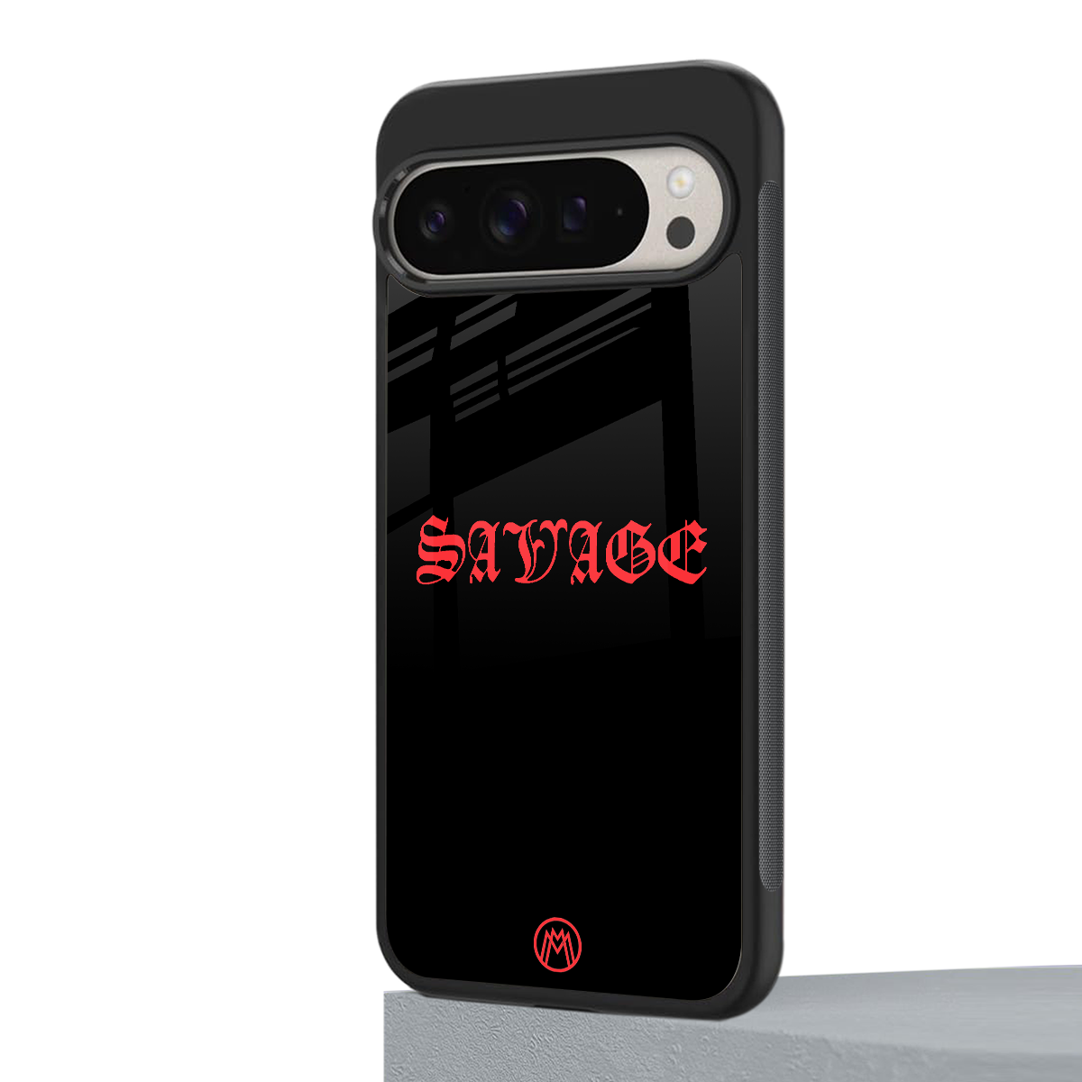 savage back phone cover | glass case for google pixel 9 pro