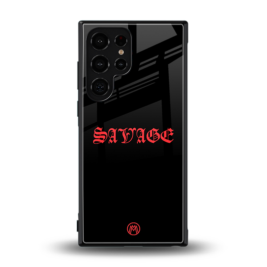 savage back phone cover | glass case for samsung galaxy s24 ultra