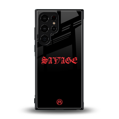 savage back phone cover | glass case for samsung galaxy s23 ultra