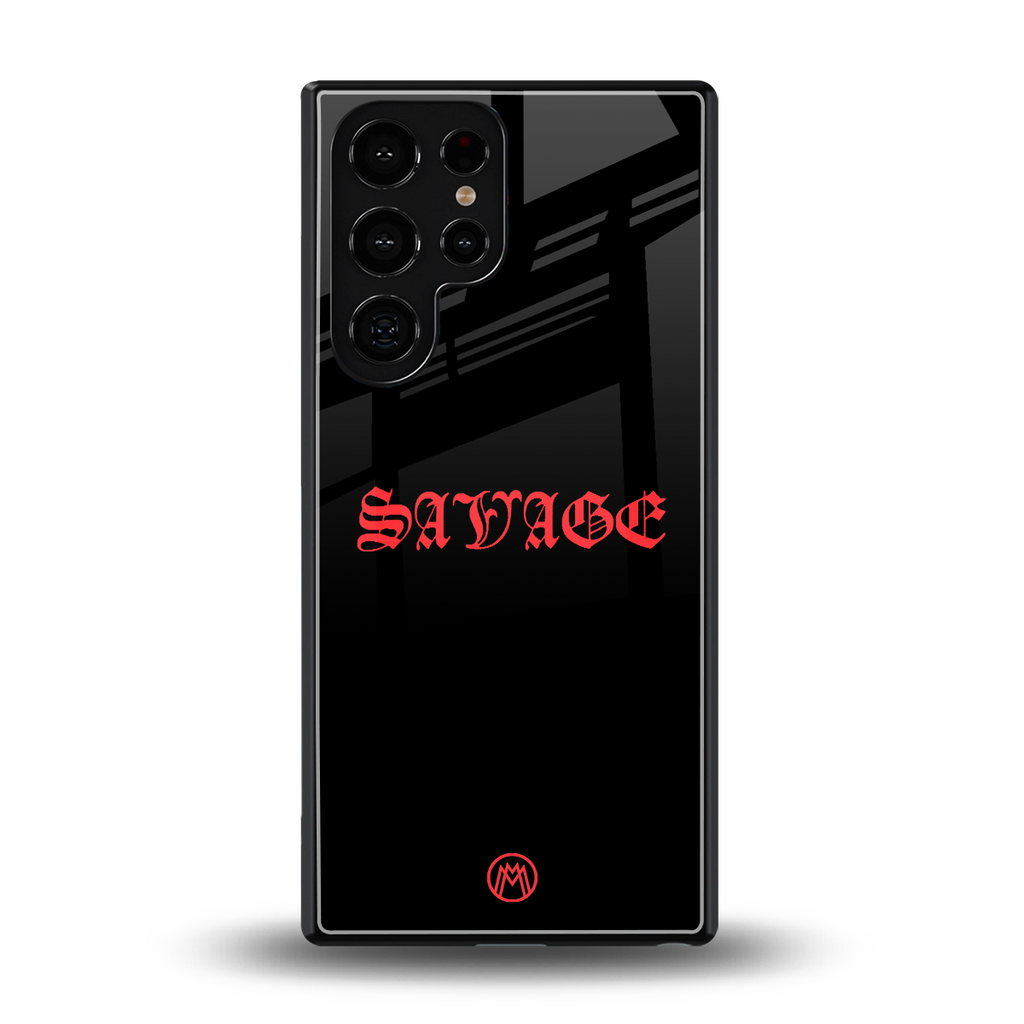 savage back phone cover | glass case for samsung galaxy s25 ultra