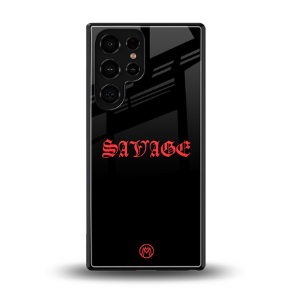 savage back phone cover | glass case for samsung galaxy s25 ultra