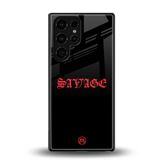savage back phone cover | glass case for samsung galaxy s25 ultra