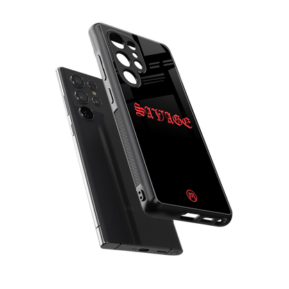 savage back phone cover | glass case for samsung galaxy s25 ultra