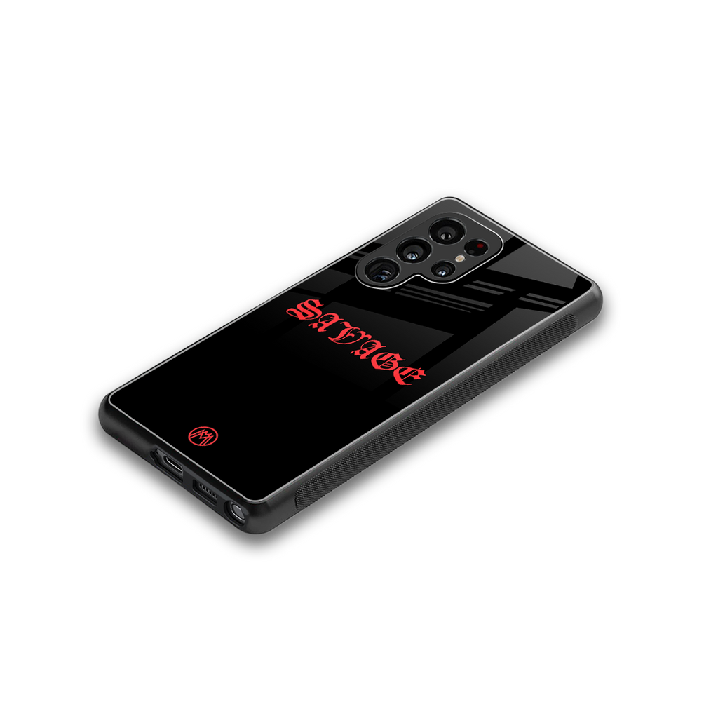 savage back phone cover | glass case for samsung galaxy s25 ultra
