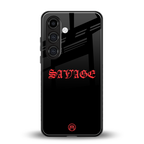 savage back phone cover | glass case for samsung galaxy s24 fe