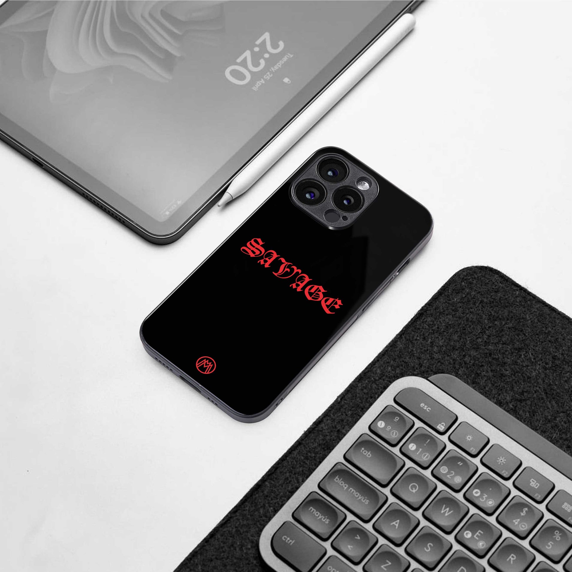 savage back phone cover | glass case for samsung galaxy s24 ultra