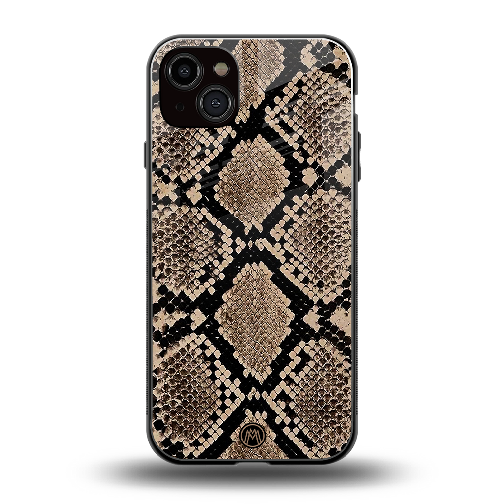 scaly chic back phone cover | glass case for iphone 14 plus