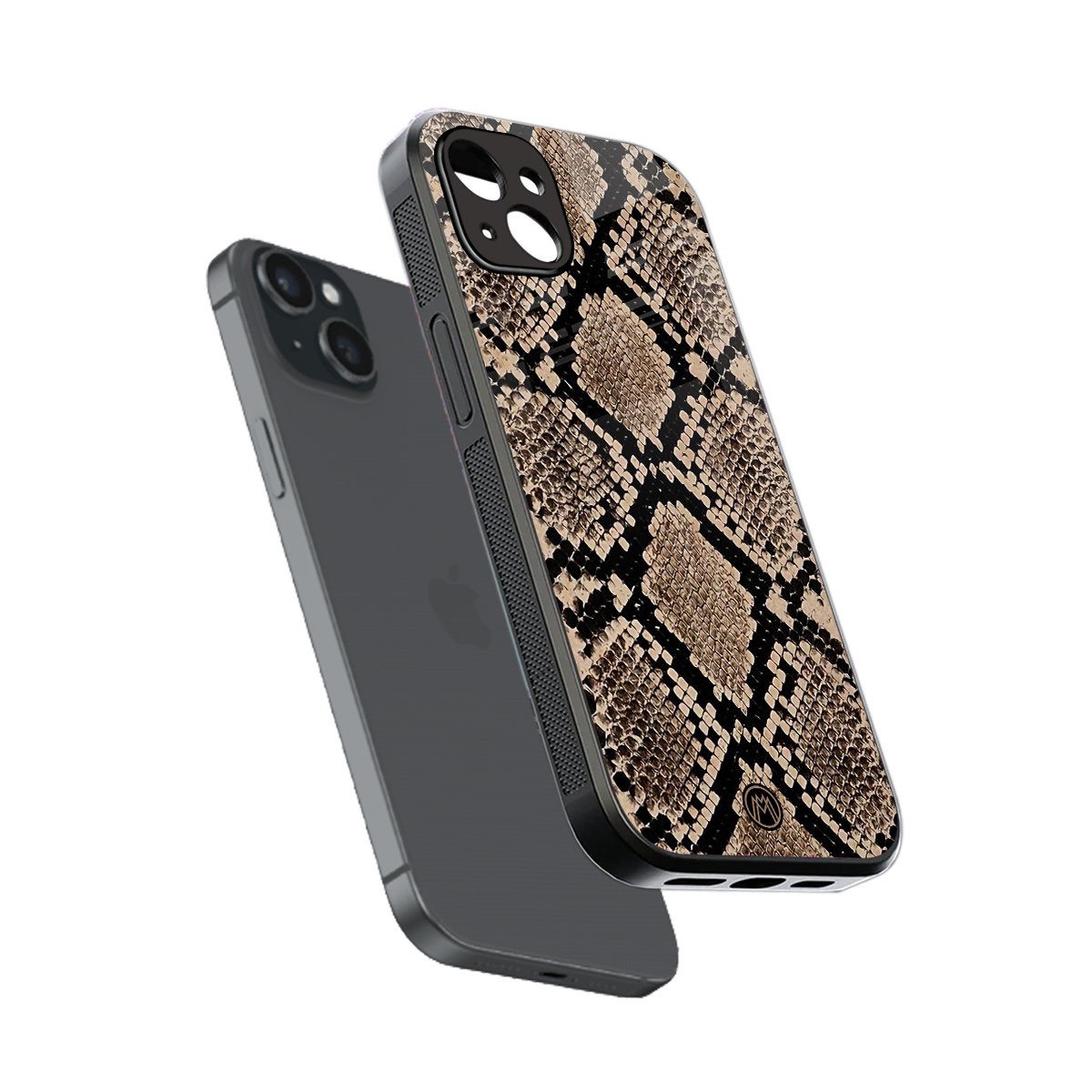 scaly chic back phone cover | glass case for iphone 15 plus