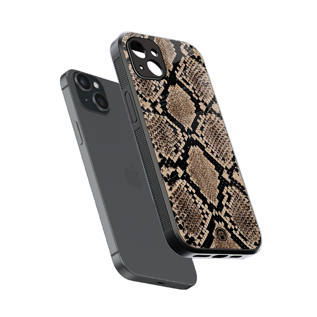 scaly chic back phone cover | glass case for iphone 14 plus