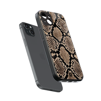 scaly chic back phone cover | glass case for iphone 14 plus