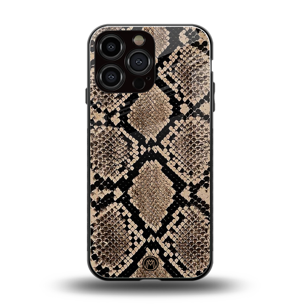 scaly chic back phone cover | glass case for iphone 15 pro max