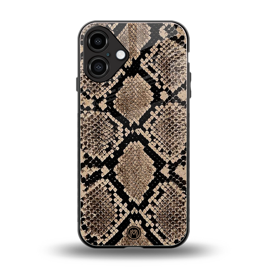 scaly chic back phone cover | glass case for iphone 16 plus