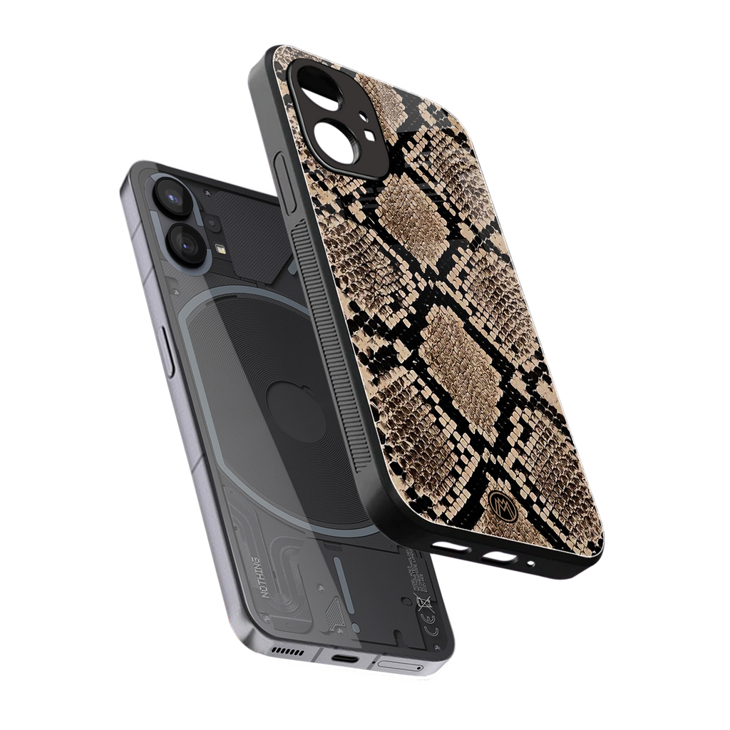 scaly chic back phone cover | glass case for nothing phone 1