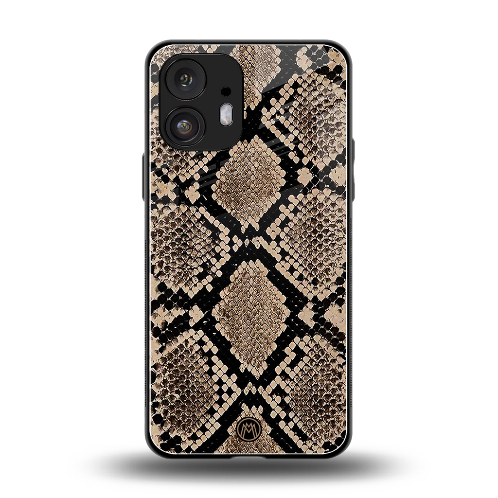 scaly chic back phone cover | glass case for nothing phone 2