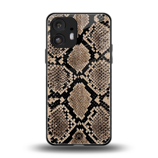 scaly chic back phone cover | glass case for nothing phone 2