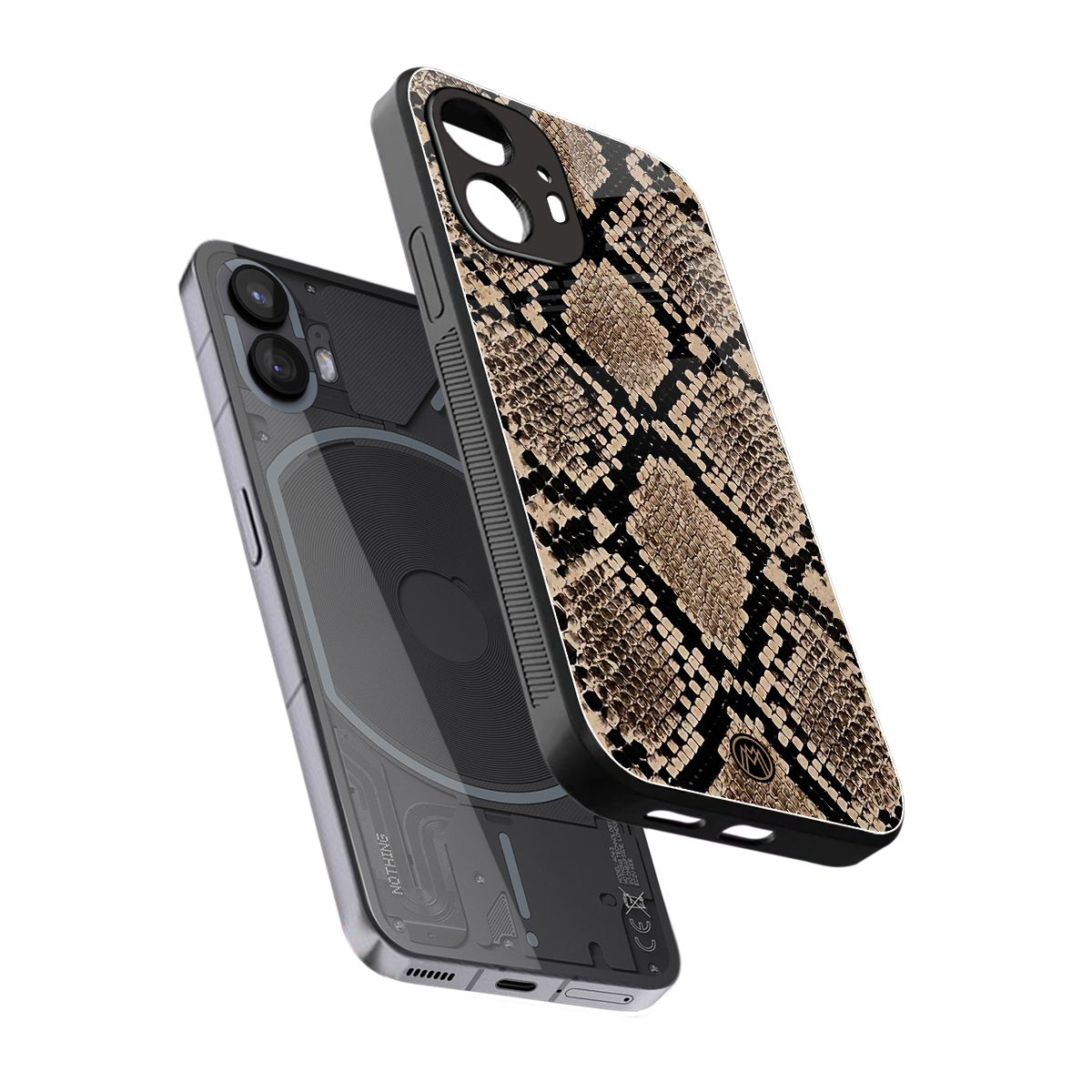 scaly chic back phone cover | glass case for nothing phone 2