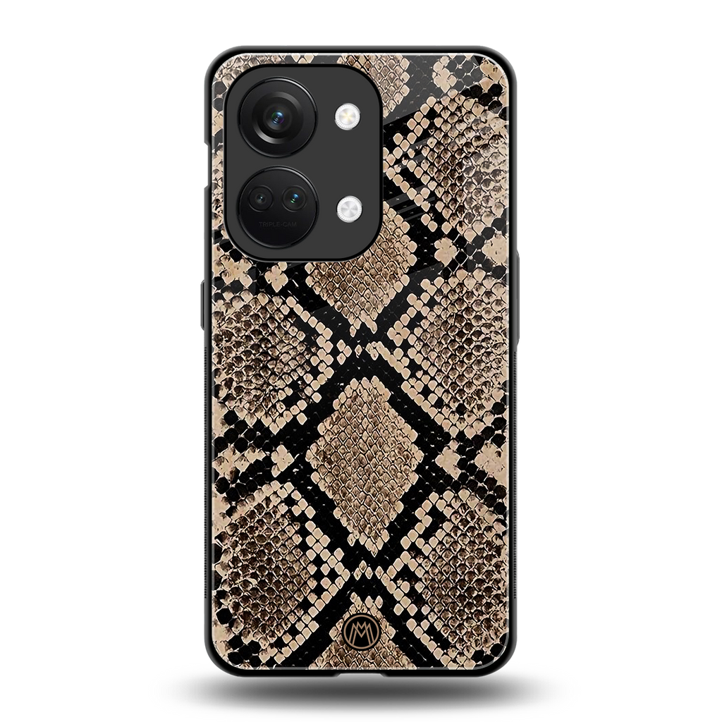 scaly chic back phone cover | glass case for oneplus nord 3