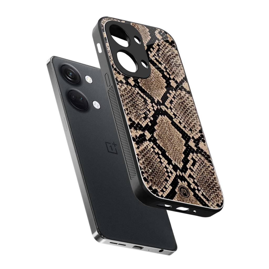 scaly chic back phone cover | glass case for oneplus nord 3