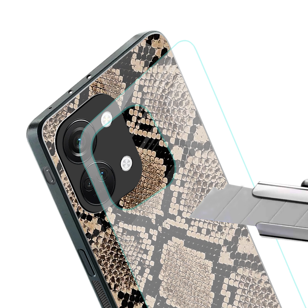 scaly chic back phone cover | glass case for oneplus nord 3