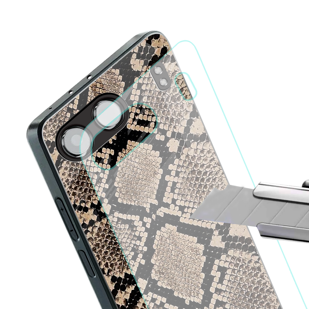 scaly chic back phone cover | glass case for oneplus nord 4