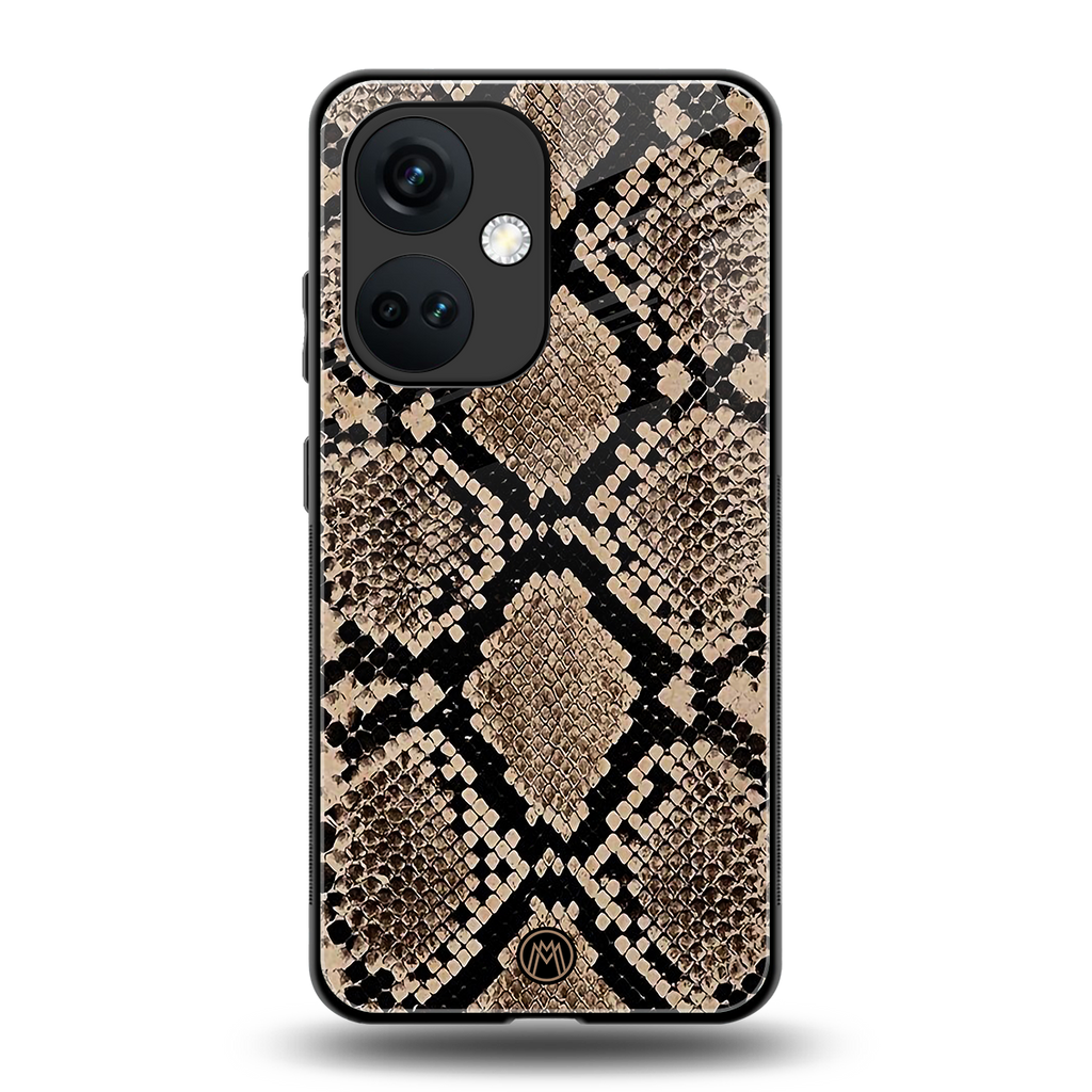 scaly chic back phone cover | glass case for oneplus nord ce 3