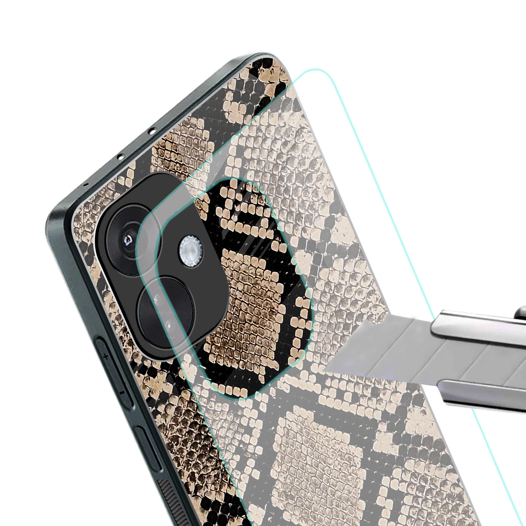 scaly chic back phone cover | glass case for oneplus nord ce 3