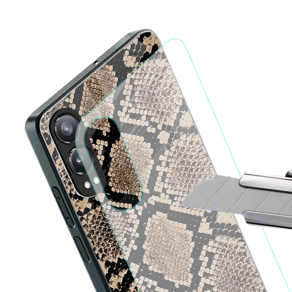scaly chic back phone cover | glass case for oneplus nord ce 4 lite