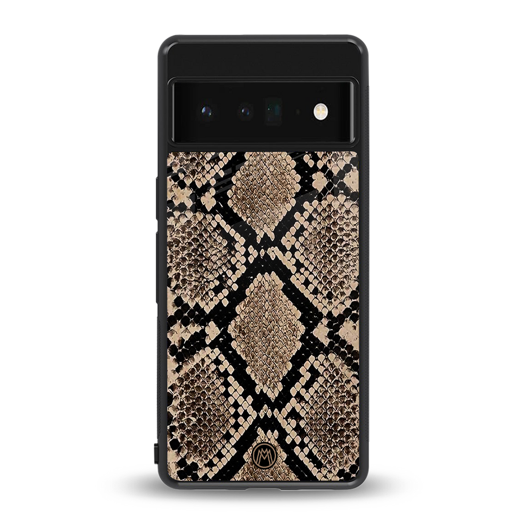 scaly chic back phone cover | glass case for google pixel 6 pro