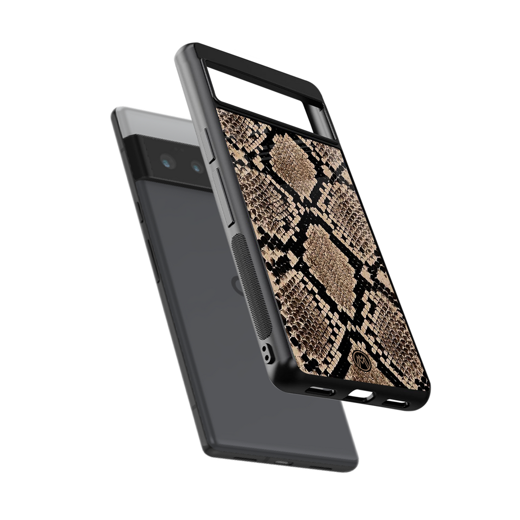 scaly chic back phone cover | glass case for google pixel 6 pro