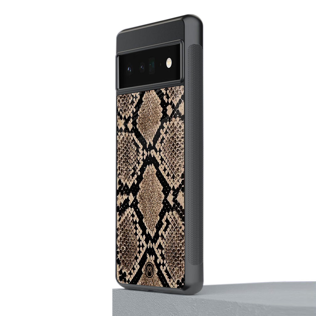 scaly chic back phone cover | glass case for google pixel 6 pro