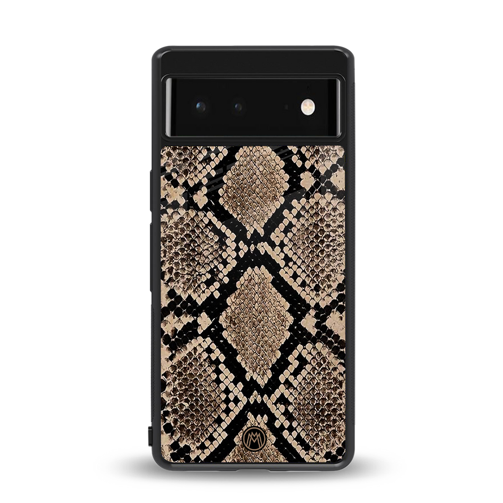 scaly chic back phone cover | glass case for google pixel 6