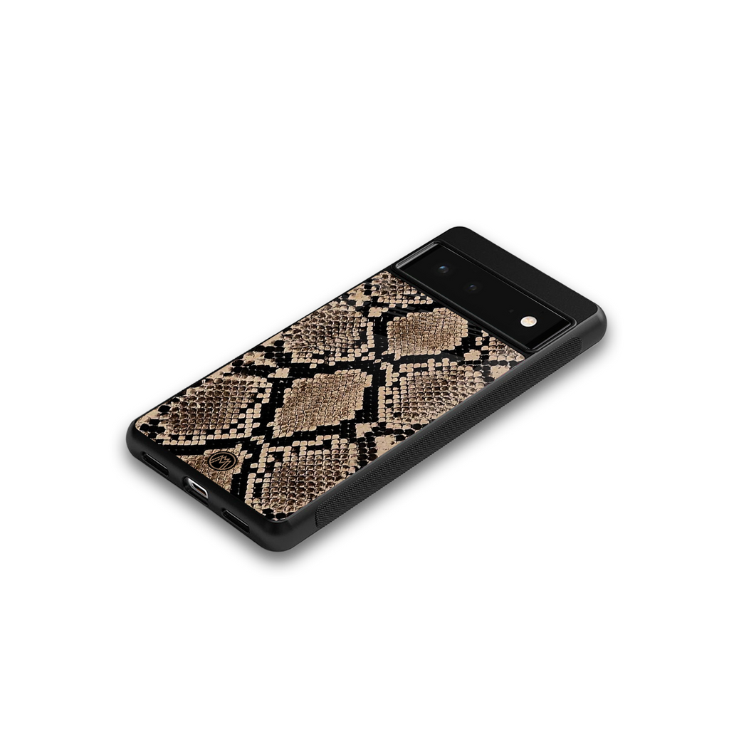 scaly chic back phone cover | glass case for google pixel 6