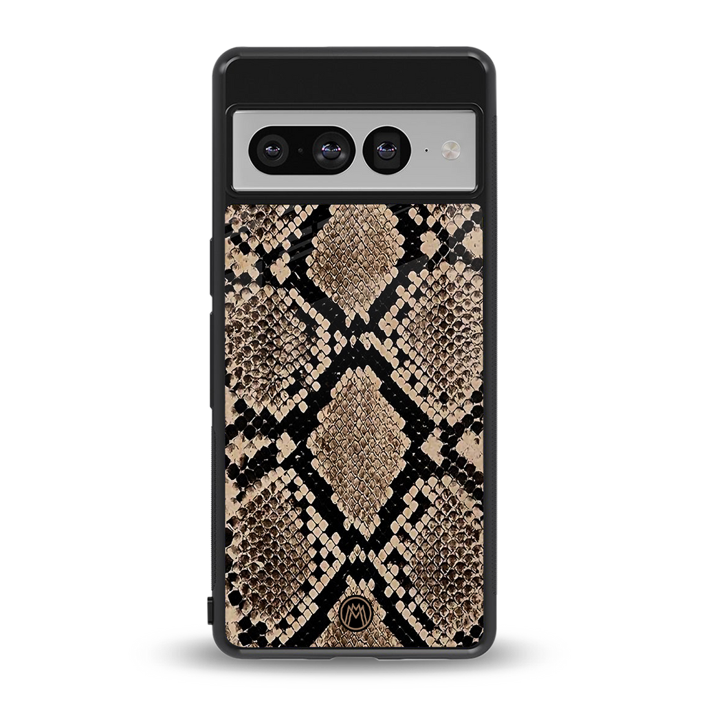 scaly chic back phone cover | glass case for google pixel 7 pro