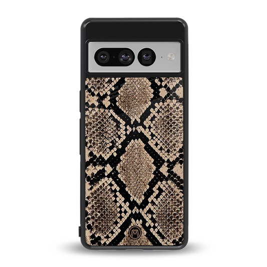 scaly chic back phone cover | glass case for google pixel 7 pro