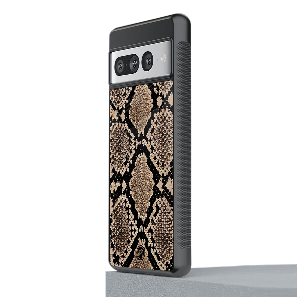 scaly chic back phone cover | glass case for google pixel 7 pro