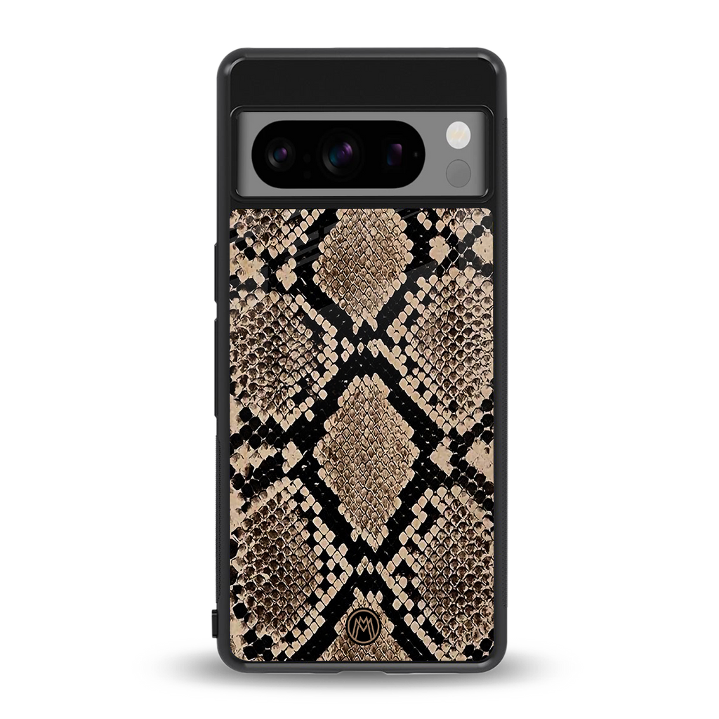 scaly chic back phone cover | glass case for google pixel 8 pro