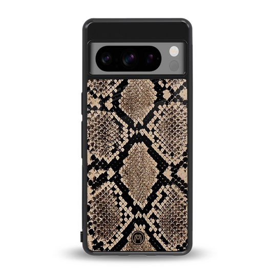scaly chic back phone cover | glass case for google pixel 8 pro