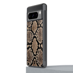 scaly chic back phone cover | glass case for google pixel 8 pro