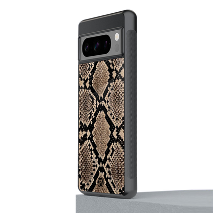 scaly chic back phone cover | glass case for google pixel 8 pro